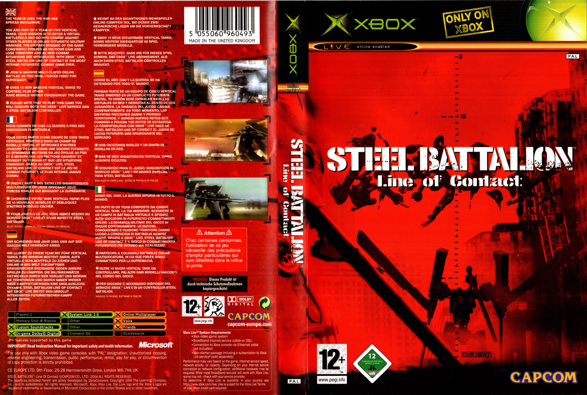 Steel Battalion: Line of Contact box art for Xbox